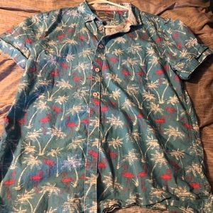 Button Up Flamingo Shirt